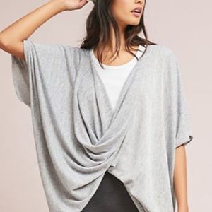 Anthropologie twisted knit poncho